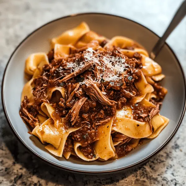 Shredded Beef Ragu with Pappardelle