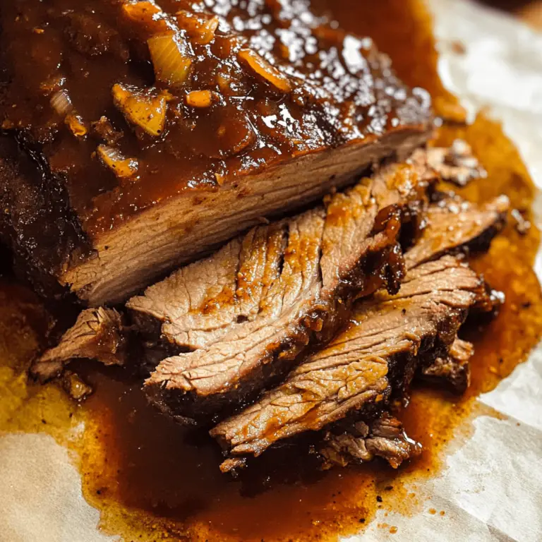 Slow Cooker Beef Brisket with BBQ Sauce